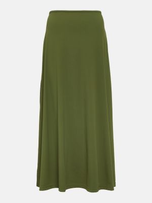 Midi φούστα από ζέρσεϋ Johanna Ortiz πράσινο