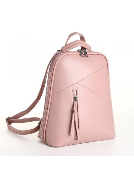 Рюкзак на молнии No Brand розовый