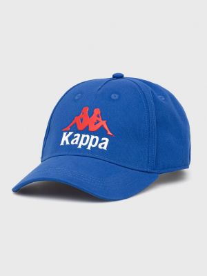 Шапка с апликация Kappa синьо