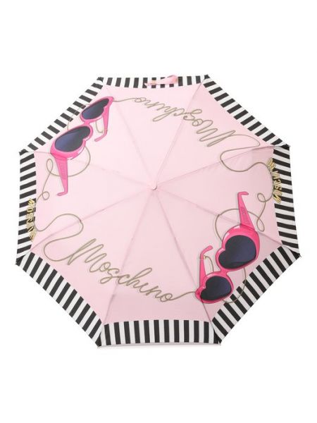 Розовый зонт Moschino