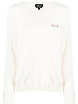 Bavlněný svetr s výšivkou A.p.c.