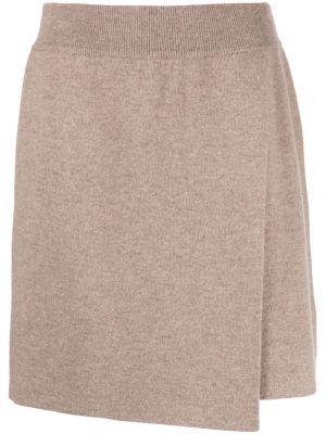 Mini suknja od kašmira Lisa Yang smeđa