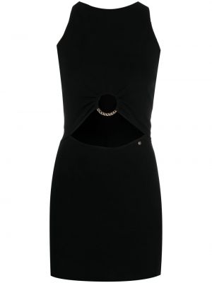 Pletena mini obleka Nissa črna