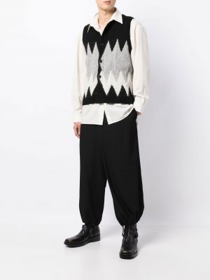 Pantalon de joggings taille haute Yohji Yamamoto noir