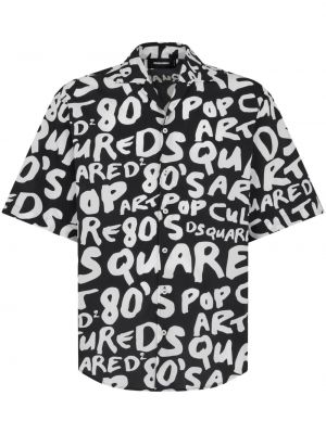 Βαμβακερό πουκάμισο με σχέδιο Dsquared2