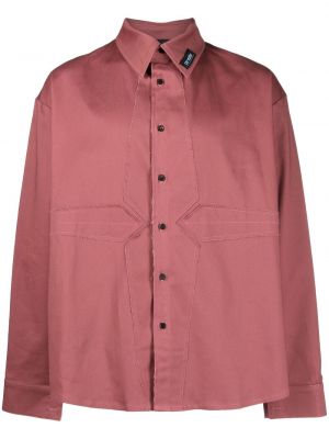 Βαμβακερό πουκάμισο Av Vattev ροζ
