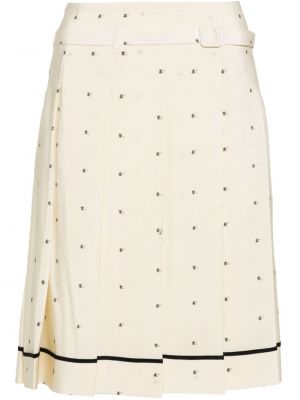 Plisované hedvábné mini sukně Nº21