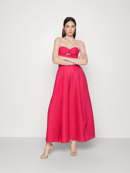 Sukienka długa Emporio Armani różowa