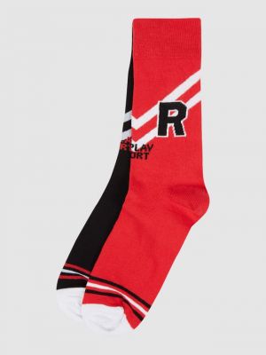 Хлопковые носки Replay Underwear красные