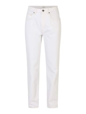 Bavlnené džínsy s rovným strihom Cotton On Petite biela