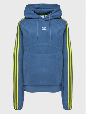 Modrá fleecová mikina Adidas