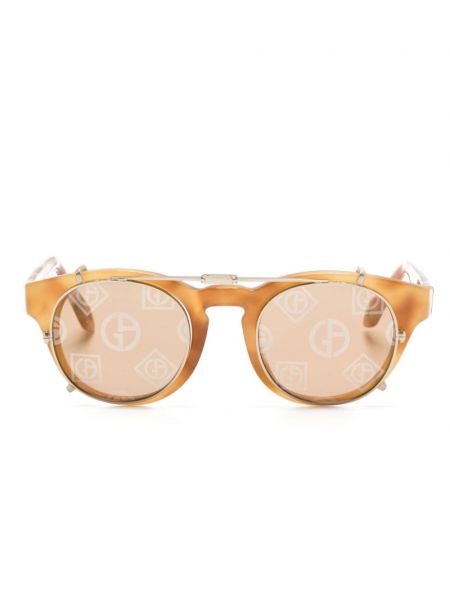 Slnečné okuliare Giorgio Armani hnedá