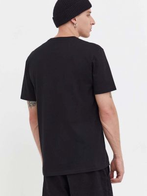 Bavlněné tričko s potiskem Volcom černé