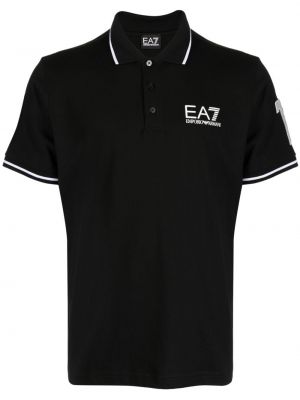 Поло тениска с принт Ea7 Emporio Armani