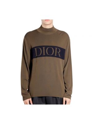 Dzianinowy sweter z okrągłym dekoltem Dior