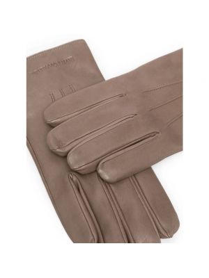Rękawiczki Emporio Armani szare