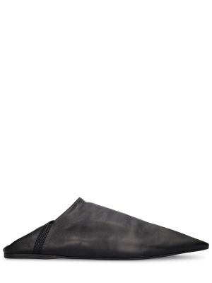 Leder pantolette Balenciaga schwarz