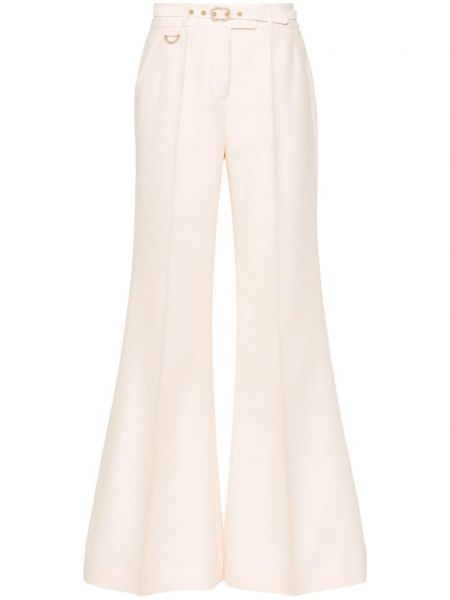 Pantalon large Zimmermann blanc