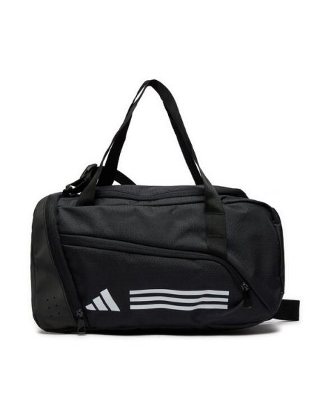 Смугаста сумка спортивна Adidas чорна