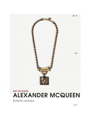 Náhrdelník Alexander Mcqueen zlatá