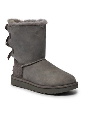 Čizme za snijeg s mašnom Ugg siva