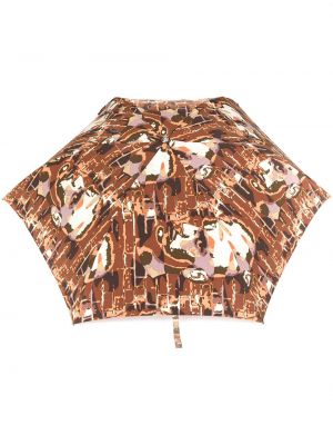 Ομπρέλα με σχέδιο Jean Paul Gaultier Pre-owned καφέ