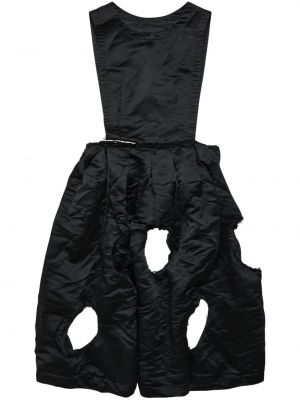 Koktejlové šaty bez rukávů Black Comme Des Garçons černé