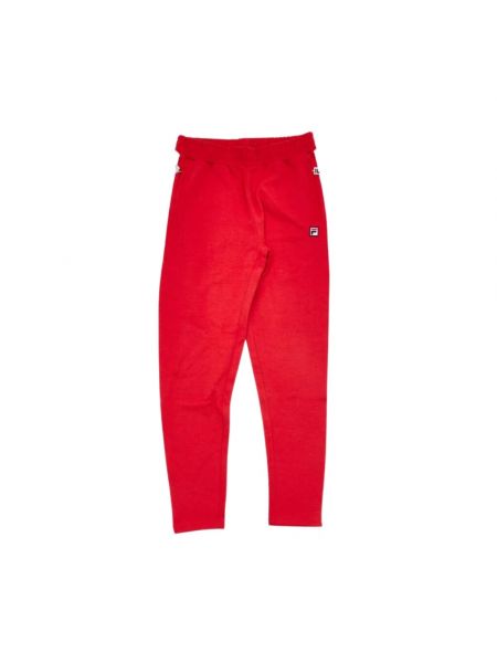 Spodnie sportowe Fila czerwone