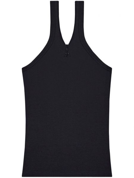 Tanktop med broderier Courreges sort