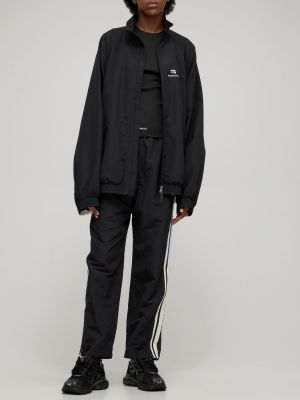Pantalon de joggings en coton en jersey Balenciaga noir