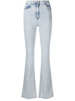 Hög midja flare jeans Elisabetta Franchi blå