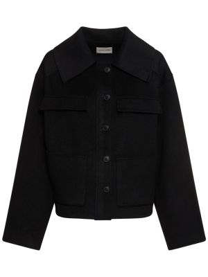 Chaqueta de lana de cachemir Loulou Studio negro