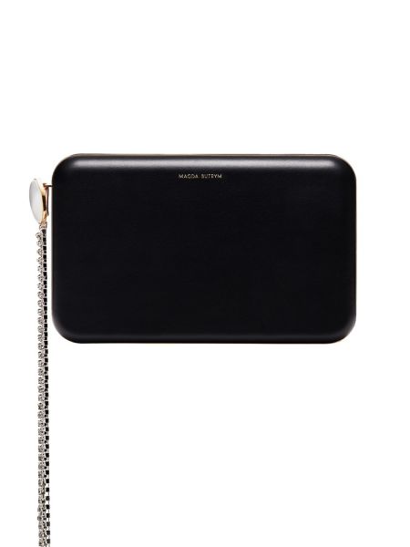 Læder clutch Magda Butrym sort