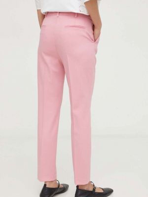 Cargo kalhoty s vysokým pasem Liviana Conti růžové