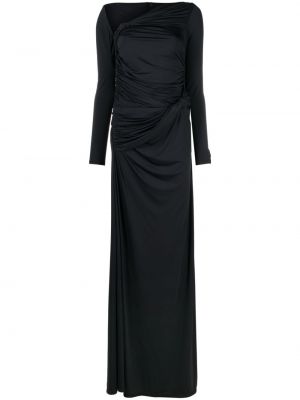 Asymetrické večerní šaty Rokh černé