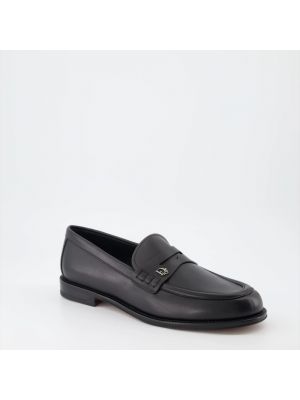 Loafers con cordones de cuero Dior negro