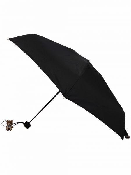 Regenschirm mit print Moschino schwarz