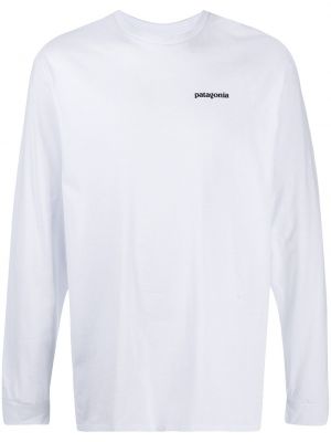 Koszulka z długim rękawem Patagonia biała