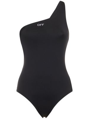 Vientisas maudymosi kostiumėlis Off-white juoda