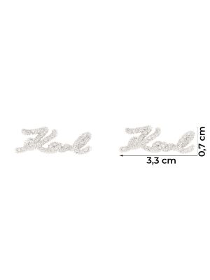 Σκουλαρίκια με διαφανεια Karl Lagerfeld