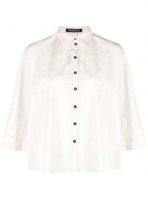 Camicia di cotone Rundholz bianco