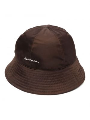 Mütze mit stickerei Nanushka braun