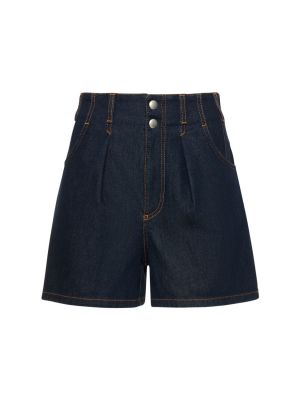 Shorts en jean en coton Philosophy Di Lorenzo Serafini bleu