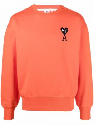 Brodert sweatshirt Puma oransje