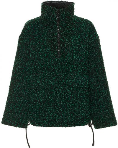 Vlnená bunda anorak Victoria Beckham zelená