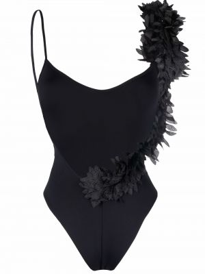 Gėlėtas maudymosi kostiumėlis La Reveche juoda