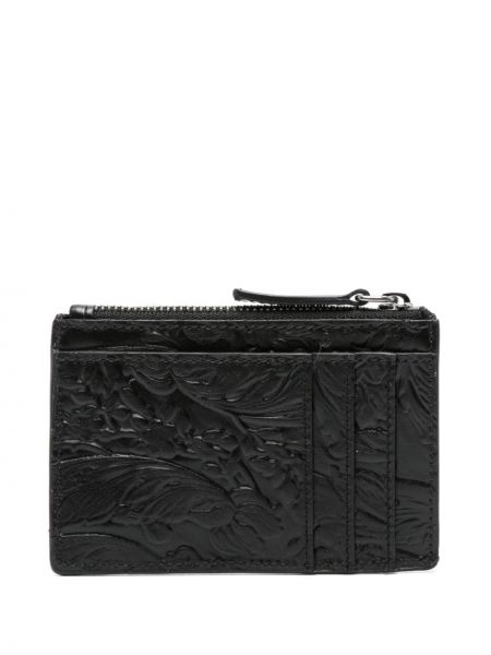 Kožená peněženka Versace černá