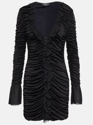 Obleka z v-izrezom Blumarine črna