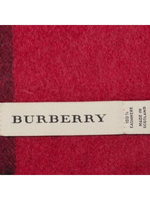 Bufanda de lana Burberry Vintage rojo
