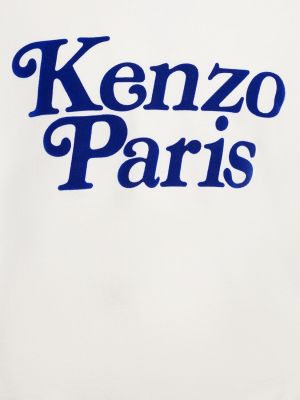 Sudadera de algodón Kenzo Paris blanco